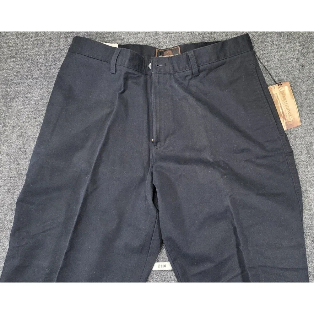 Weatherproof Black Flat Front Chino Pants NWT 36x30 Classic Fit Casual - Picture 13 of 13